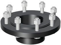Flange connection part