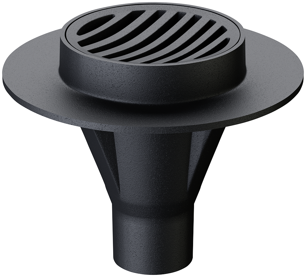 Compact gullies, without foul air trap, with bracket