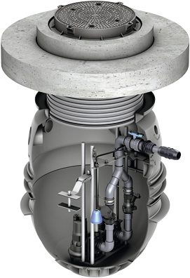 Pumping stations Powerlift-P duo – load class: D 400 with top section
