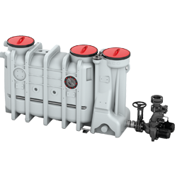 Grease separator with integrated lifting plant LipuSmart-P-OB basic model Grease separator with integrated lifting plant LipuSmart-P-OB basic model