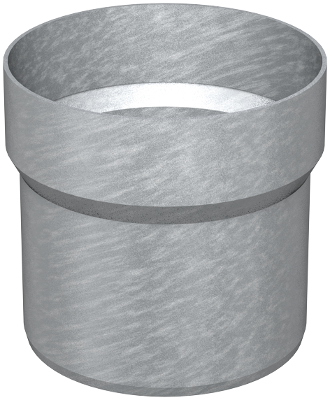 Without socket, connectors of plastic pipe