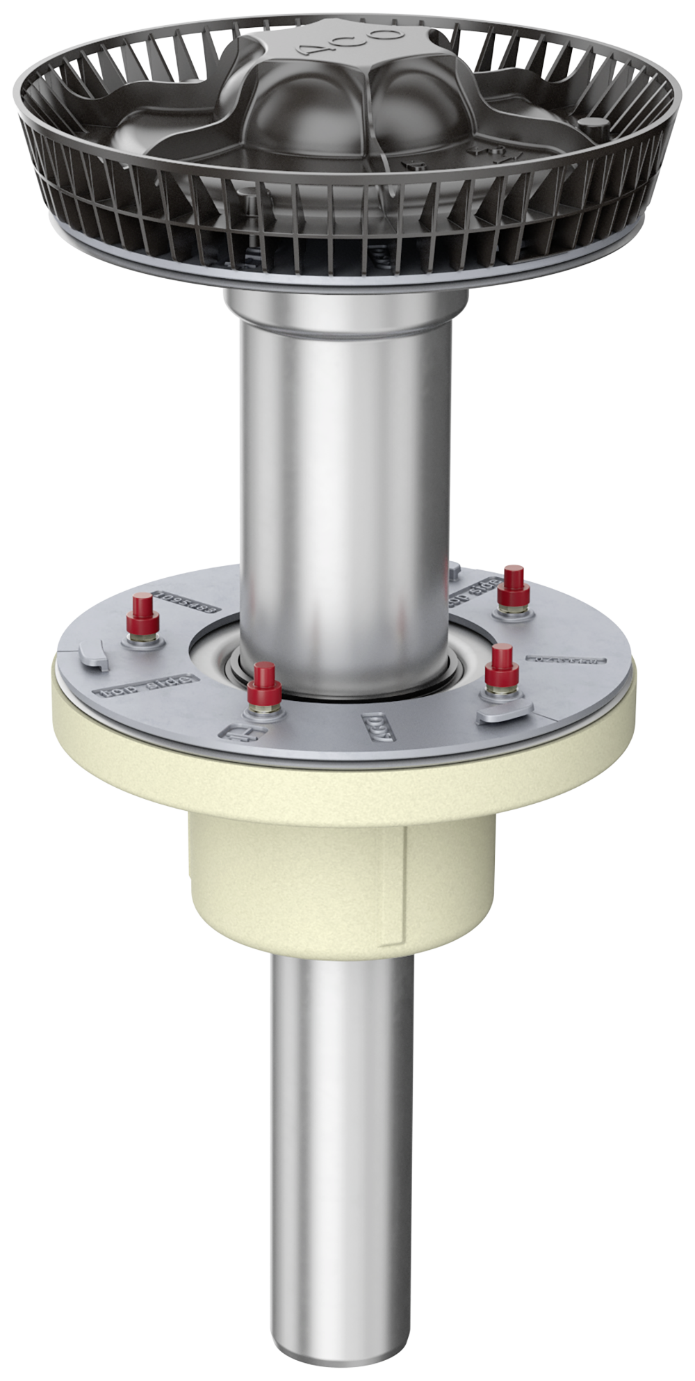 Vacuum drainage made of stainless steel