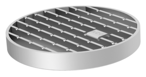 ACO hygienic ladder grating - Round