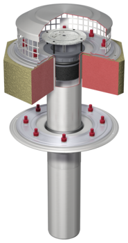 Complete gullies two-part/socket inclination: 90° | siphonic drainage