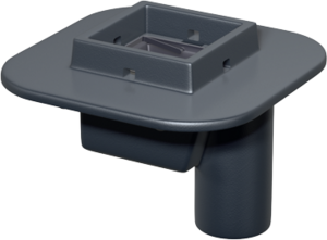 Compact gullies, with foul air trap, with flange sealing