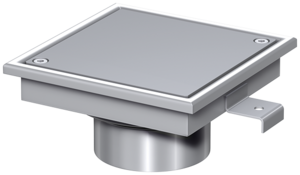 Finor – cleaning ports single unit, M 125 cover of stainless steel