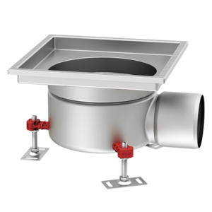 Fixed height with horizontal outlet - Square top