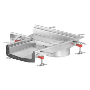 Corner unit with outlet