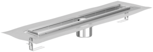Fire protection-channel body ACO ShowerDrain E+, Installation height top edge screed: 53/56 – 97 mm (DIN EN 1253‑1)