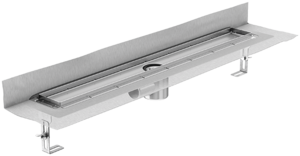 Channel body ACO ShowerDrain E+, Installation height top edge screed: 92 – 140 mm (DIN EN 1253‑1)