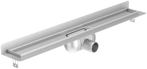 Channel body ACO ShowerDrain C, Installation height top edge screed: 80 – 128 mm (200 mm)