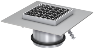 Top sections with factory coatedem flange for gully body Passavant