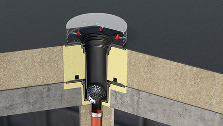 Cast iron flat roof gullies