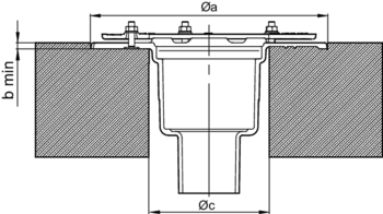 Gully body Spin, DN 70 | siphonic drainage