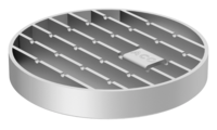 ACO hygienic ladder grating - Round