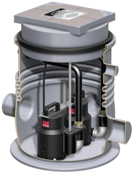 Waste water lifting plant Sinkamat-K duo