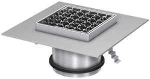 Top sections with factory coatedem flange for gully body Passavant