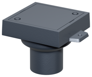 Finor – cleaning ports single unit, L 15 cover of cast iron