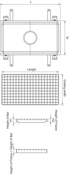 ACO mesh grating, slip-resistant