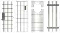 Gratings for height-adjustable channel bodies