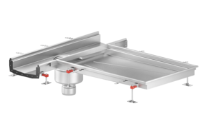 Discharge channel with ACO gully 218 - fixed height