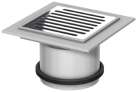 Top sections with factory coatedem flange for gully body Passavant