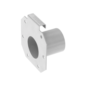 End plate with 50 mm outlet
