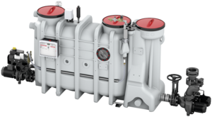 Grease separator with integrated lifting plant LipuSmart-P-OAP extension stage 3