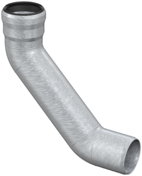 Pipe bends with calm area