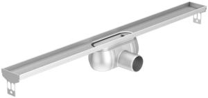Channel body ACO ShowerDrain C, Installation height top edge screed: 80 – 128 mm (200 mm)