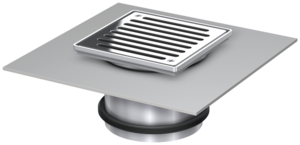 Top sections with factory coatedem flange for gully body Passavant