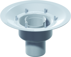 Gully body, DN 70 – DN 100 with fixed flange – uninsulated