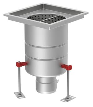 Extended fixed height – vertical outlet