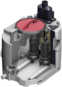 Waste water lifting plant Muli-Mini duo