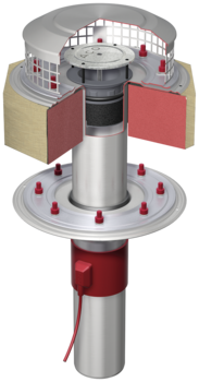 Complete gullies two-part/socket inclination: 90° | siphonic drainage
