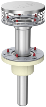 ACO Variant-Spin complete flat roof drains – two-piece for gravity drainage