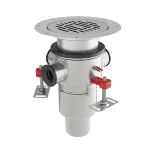 ACO EG150 set with vertical outlet and side inlets