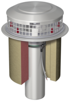 Complete gullies single unit/socket inclination: 90° | siphonic drainage