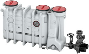 Grease separator with integrated lifting plant LipuSmart-P-OB basic model