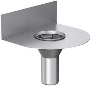 Gully body ACO direct balcony drain with upstand for the wall