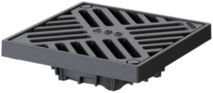 Top sections and gratings for roof gullies