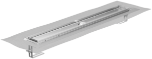 Channel body ACO ShowerDrain M+, Installation height top edge screed: 15 – 128 mm