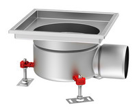 Fixed height with horizontal outlet - Square top Fixed height with horizontal outlet - Square top