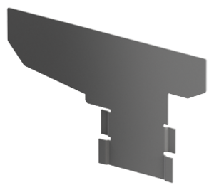 3009135 Stirnwand Stahl verzinkt