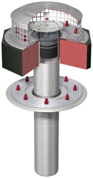 Complete gullies two-part/socket inclination: 90° | siphonic drainage