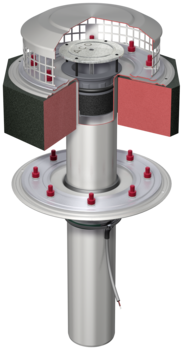 Complete gullies two-part/socket inclination: 90° | siphonic drainage