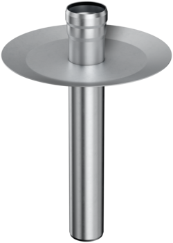 Wall and ceiling penetration for waterproof concrete roofs