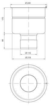 Telescopic – vertical outlet