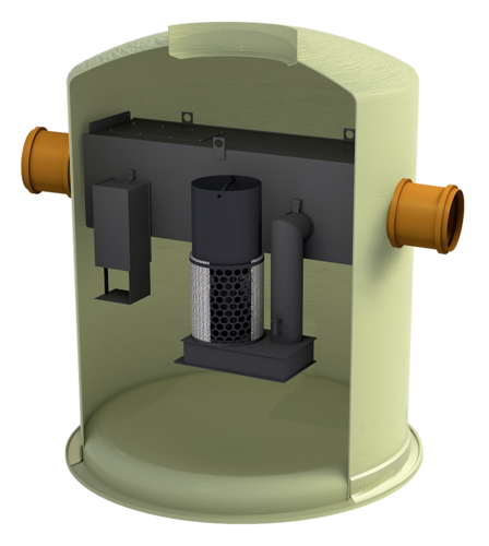 Light Liquid Separator With Bypass G Grp Vertical Version 276128