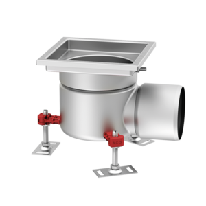 Fixed height with horizontal outlet - Square top